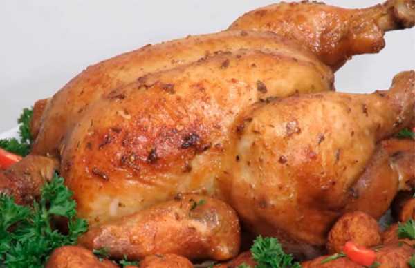 Целиковая курица в духовке рецепт с фото