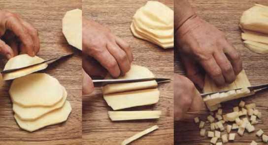 Как Порезать Картошку Для Жарки Фото