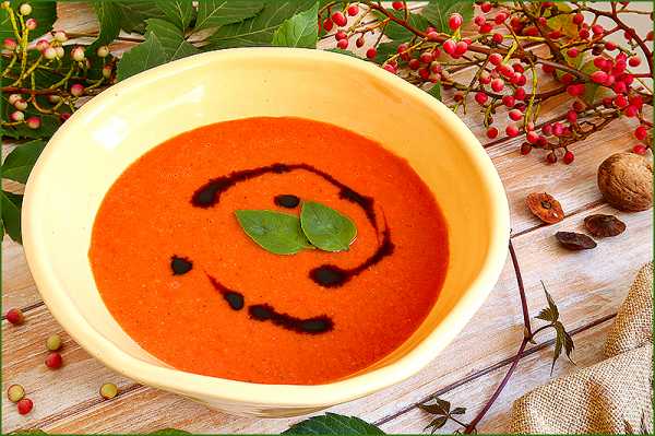 Суп из запеченных томатов